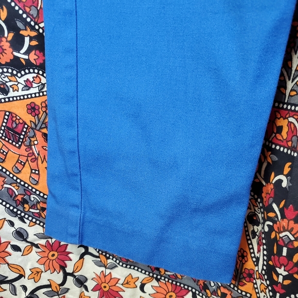 Larry Levine Petite Bright Blue Flate Front Slant Pockets Pants Womens 6P. - Picture 9 of 11